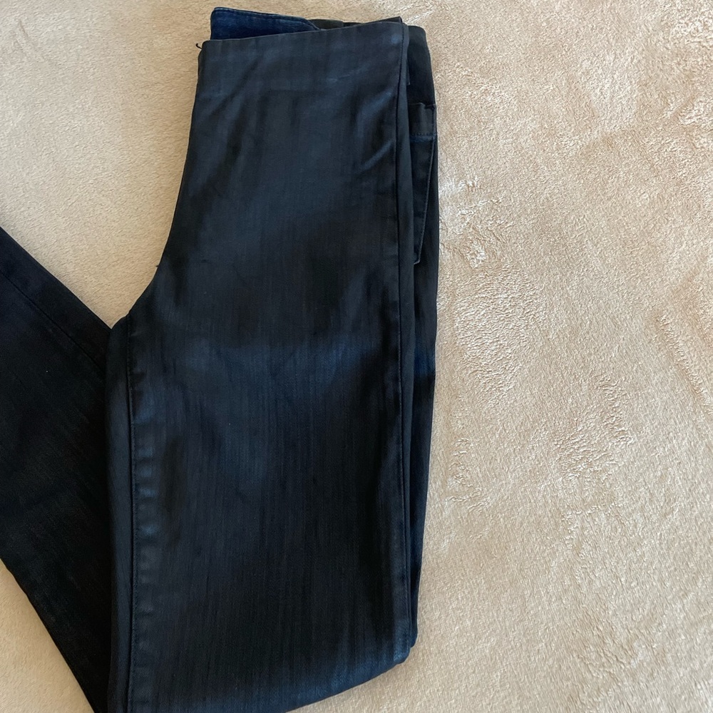GAP Low Rise Zip Coated Skinny Jeans - Size 25 - Picture 2 of 12